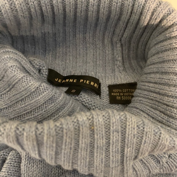 Jeanne Pierre Blue Turtle neck sweater small - Picture 7 of 8